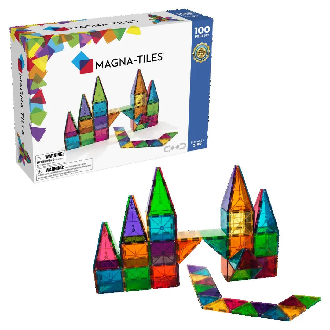 MAGNA-TILES Klassisk magnetisk byggesæt med 100 dele, det ORIGINALE mærke inden for magnetiske byggesæt!