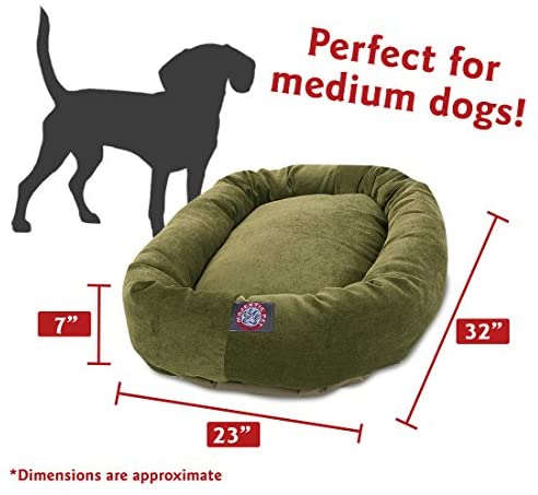 Majestic Pet Villa Bagel Hundeseng | Beroligende donutformet seng, flere størrelser og farver