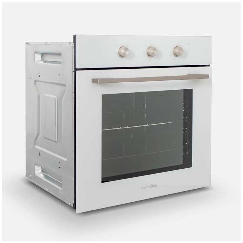 Misti 4006W Universal-Multifunktionsbackofen, blau, 67 l, 2170 W, 6 Funktionen, weiß, 59 x 59,5 x 56,5 cm