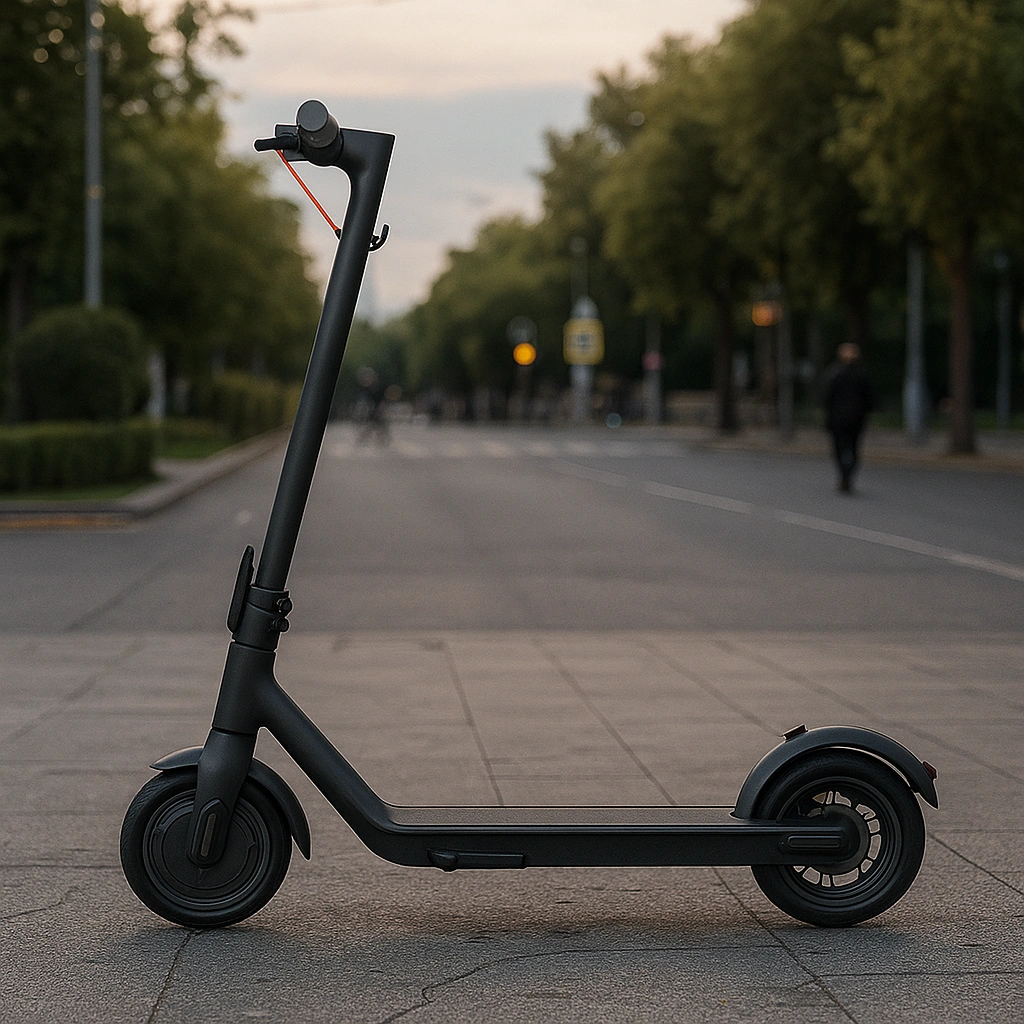 Trottinette enfant noire et acier