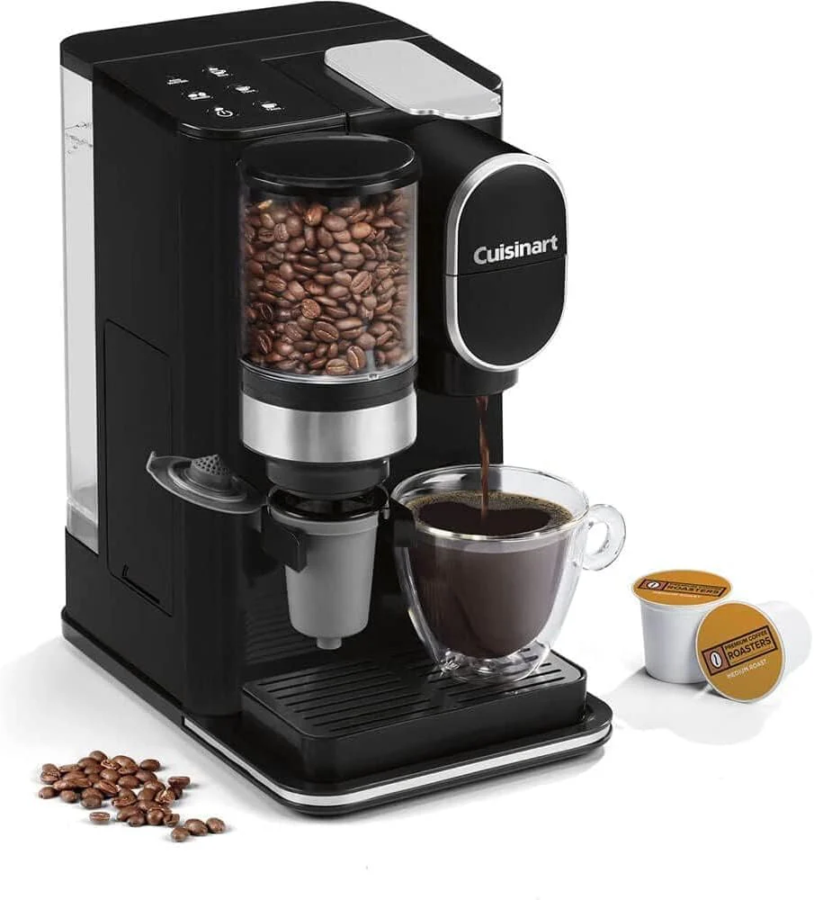 2025 Cuisinart enkeltportions kaffemaskine + kaffekværn