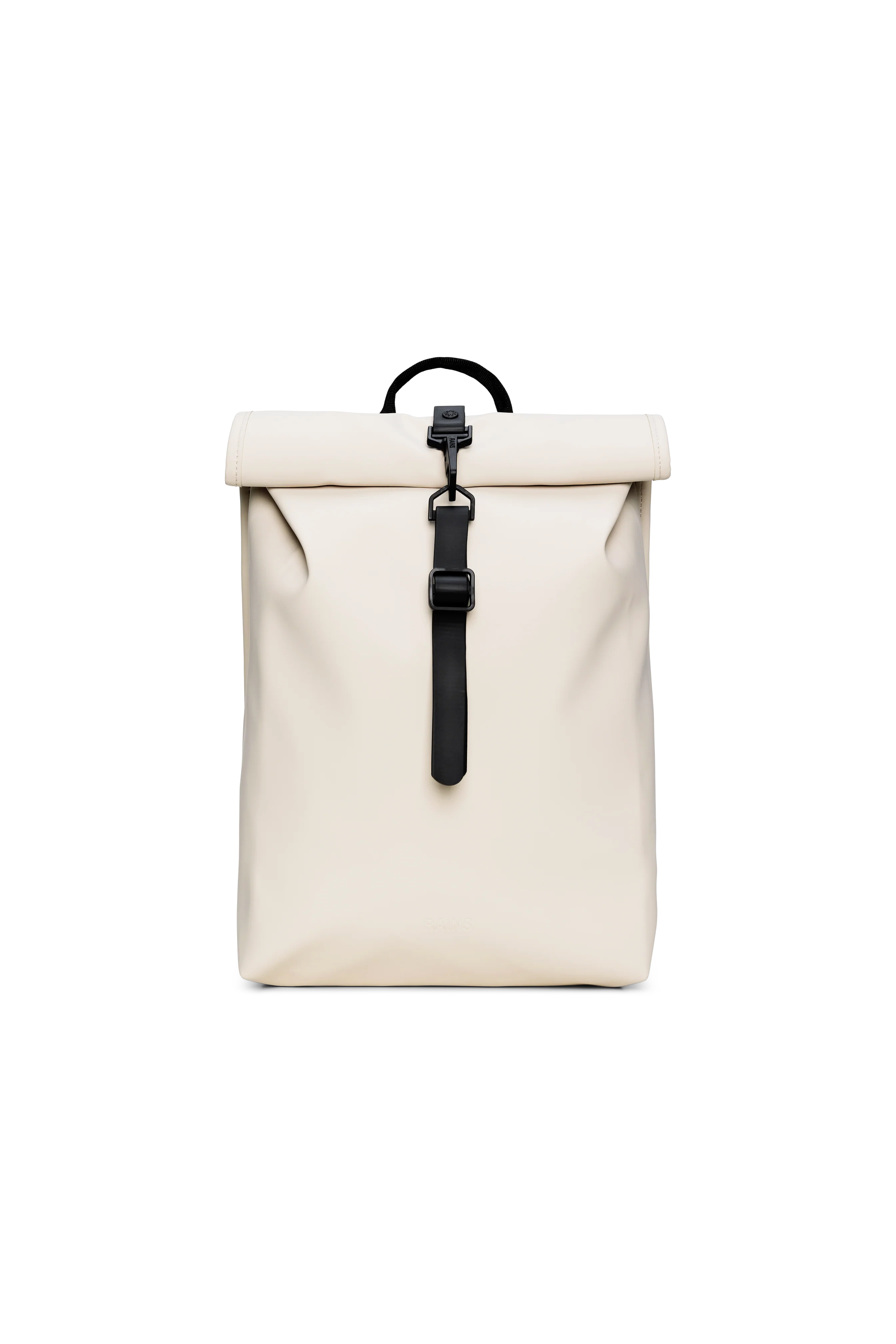 2025 Rolltop Rucksack Mini – Kompakt og vandtæt urban rygsæk med karabinhagelukning – PU-stof – Ideel til daglig pendling