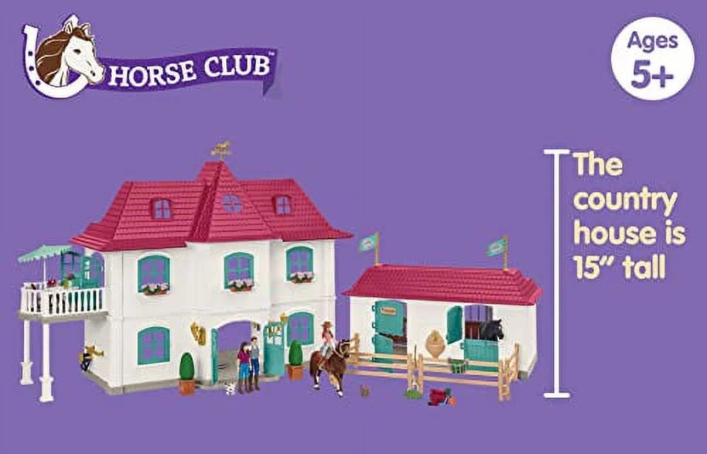 Schleich – Horse Club 2025: Landhaus und Stall am See mit Zubehör. 192 Teile.