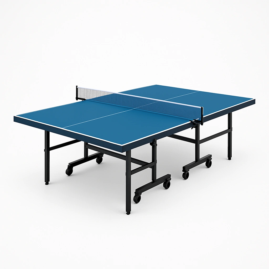 Table de ping-pong d'intérieur et d'extérieur, couleur bleu acier, 274 x 152,5 x 76 cm