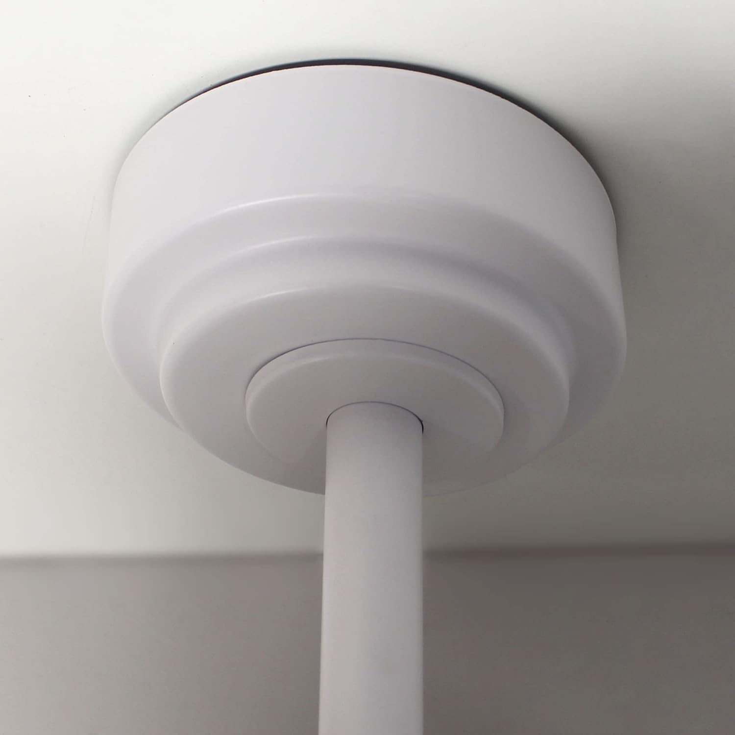 Wonderlamp – Mini ventilateur de plafond LED Pearl avec pales rétractables, moteur CC silencieux, 3 températures de couleur réglables, 46 W, blanc