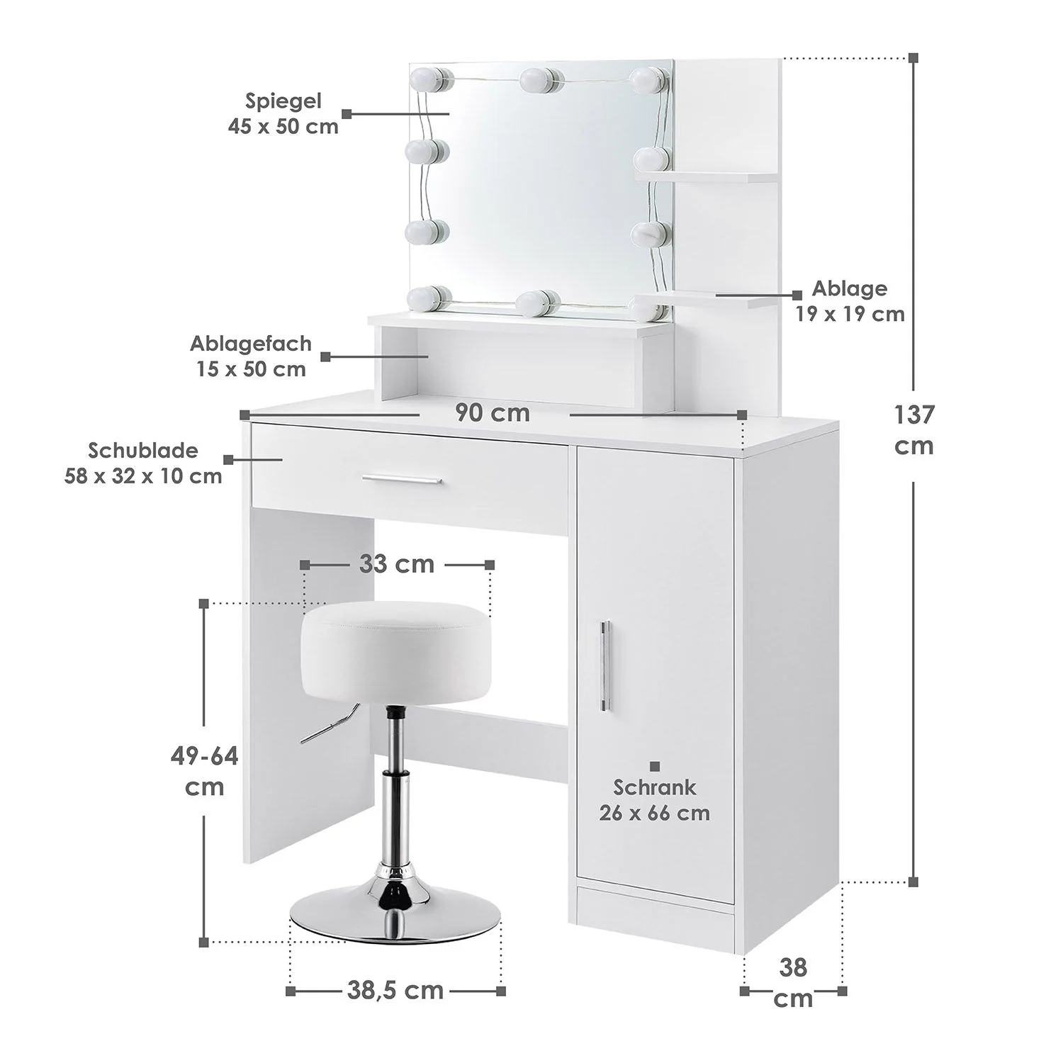 Zoey Schminktisch (Modelljahr 2025) mit Tonia Hocker