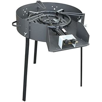 Flores Cortes – Runder Grill mit Stützen, 600 mm. Für Holz und Holzkohle.