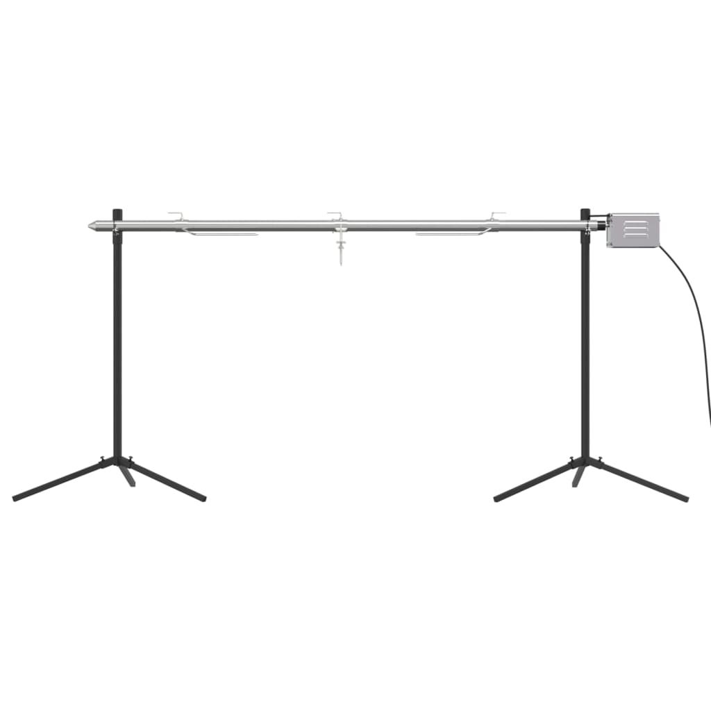Barbecue automatique avec moteur en acier inoxydable 150 x 46,5 x 82,5 cm Vidaxl