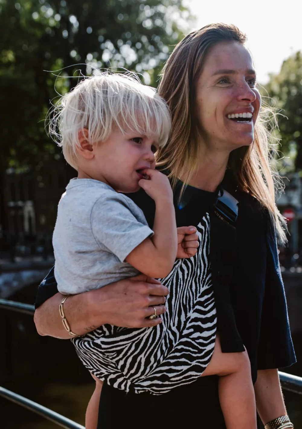 2025 Premium Jacquard Zebra Babybæresele