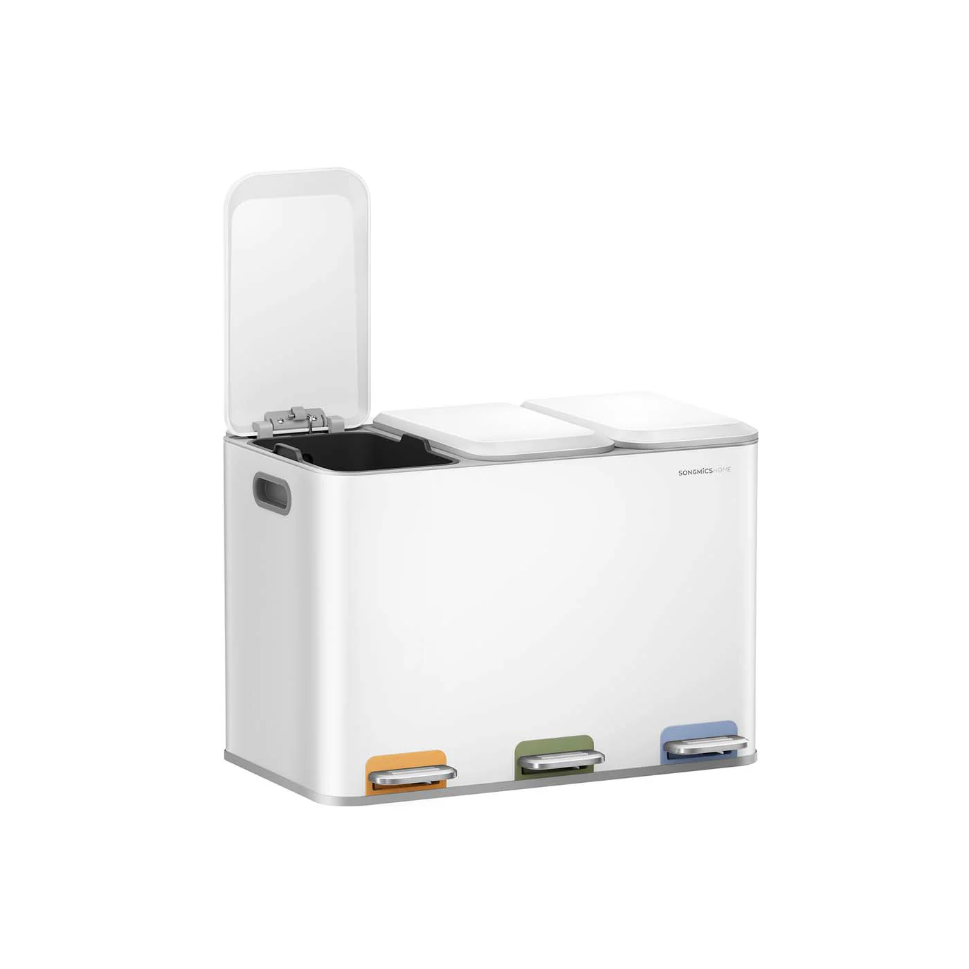 Tredobbelt køkkenspand med pedaler