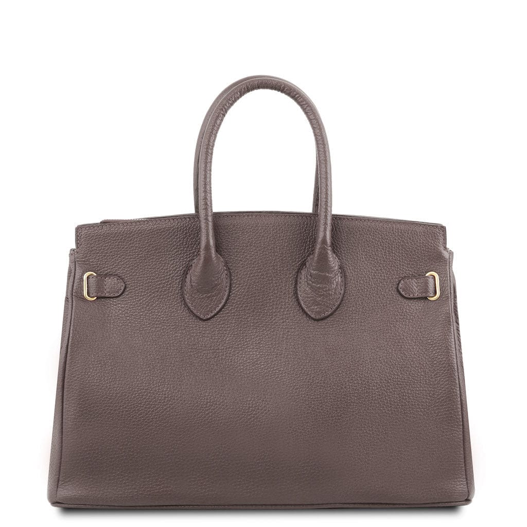 TL Bag - Leather handbag with golden hardware | TL141529