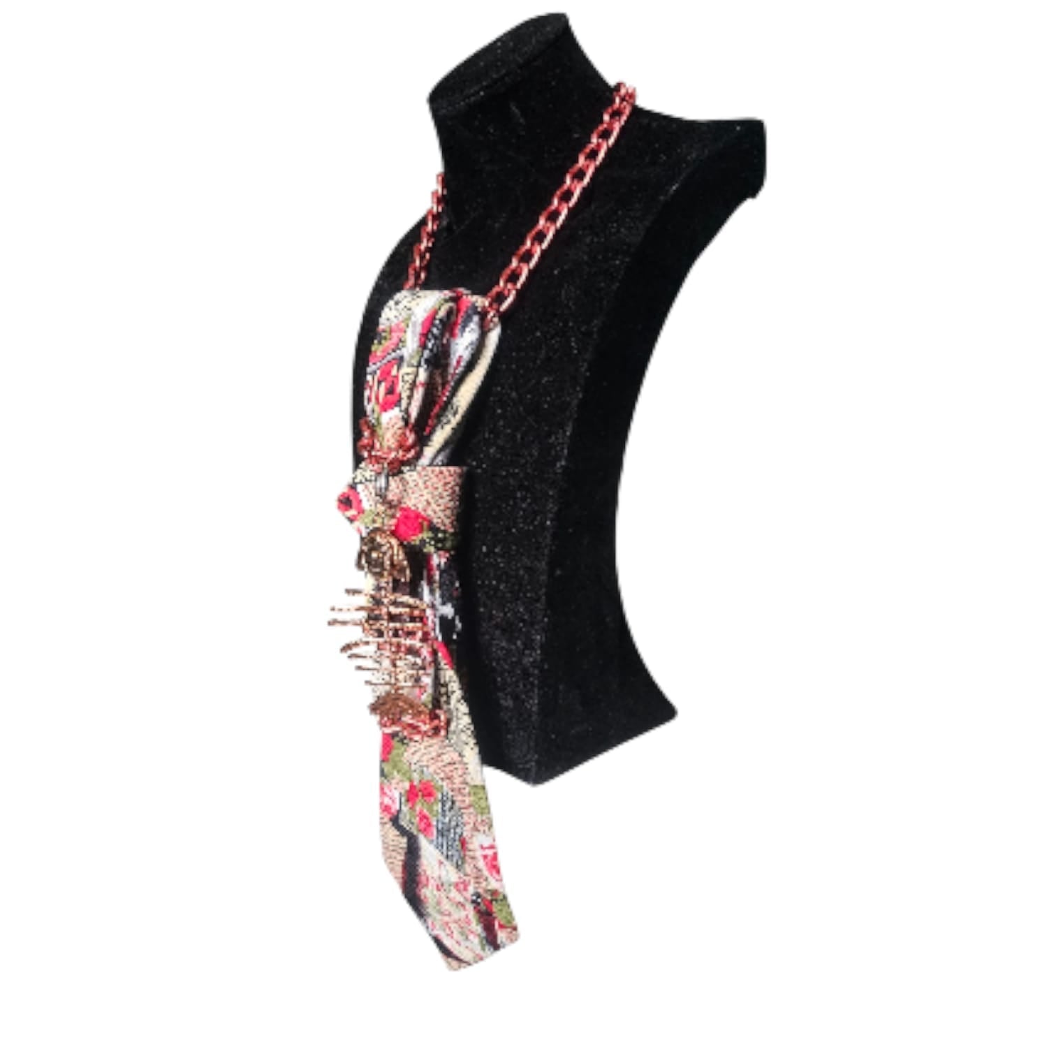 Rose Gold 4-in-1 Jeweled Tie