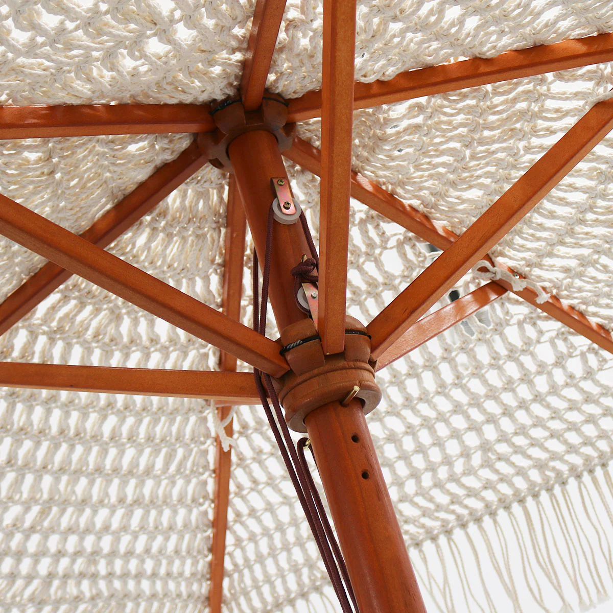 BINIBECA Makramee-Sonnenschirm für den Außenbereich, ø210x229cm