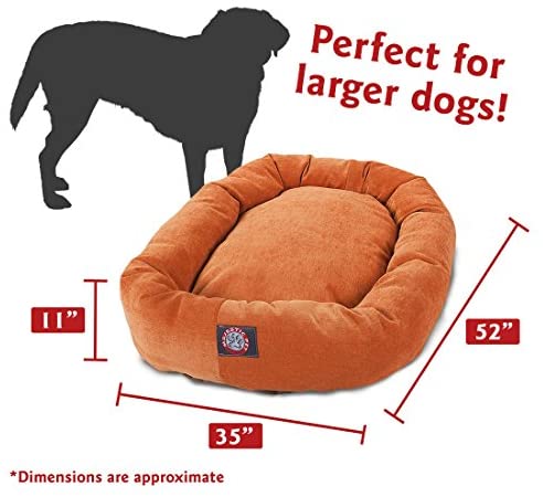 Majestic Pet Villa Bagel Hundeseng | Beroligende donutformet seng, flere størrelser og farver