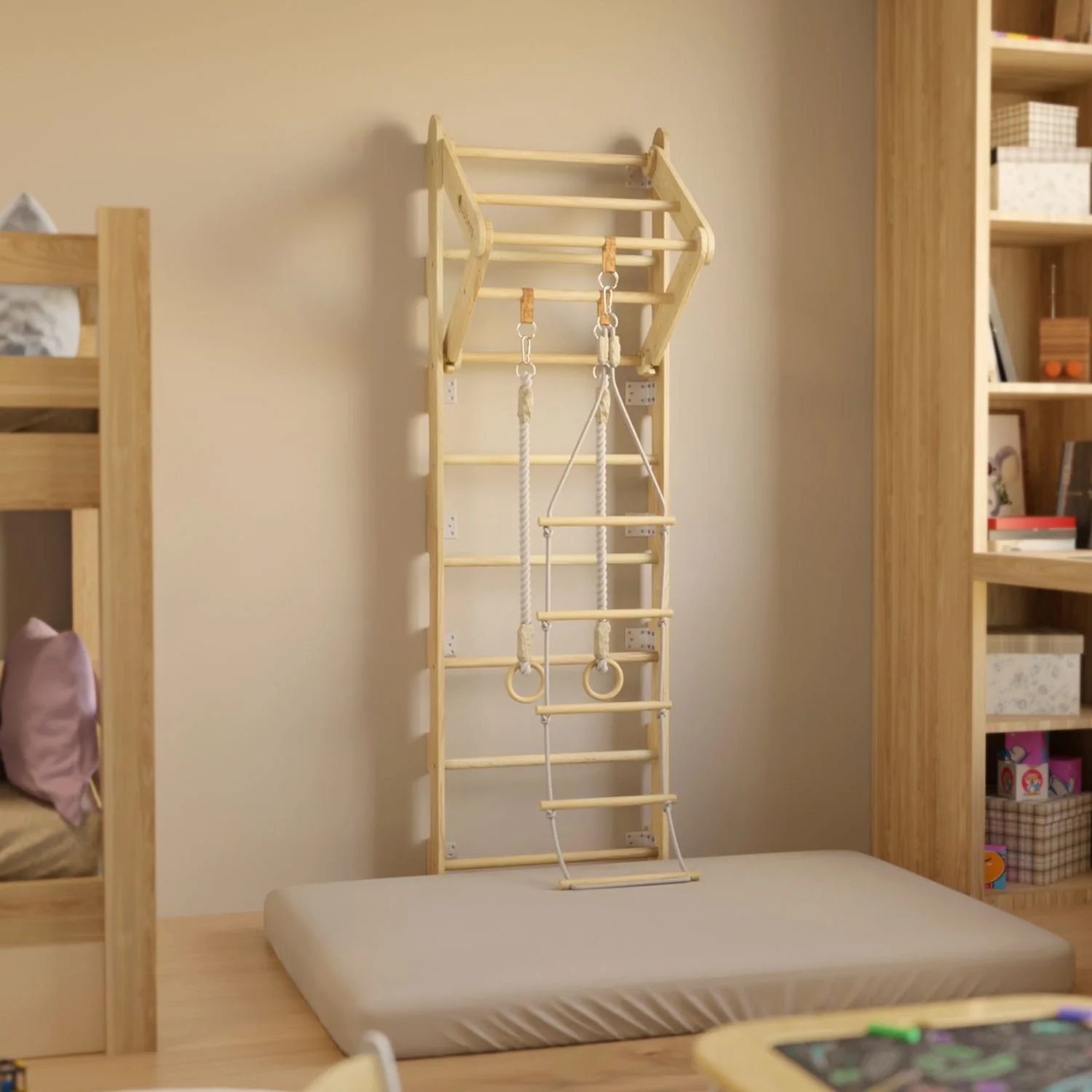 Échelle murale pour enfants 2025 – Aventure et amusement à la maison !