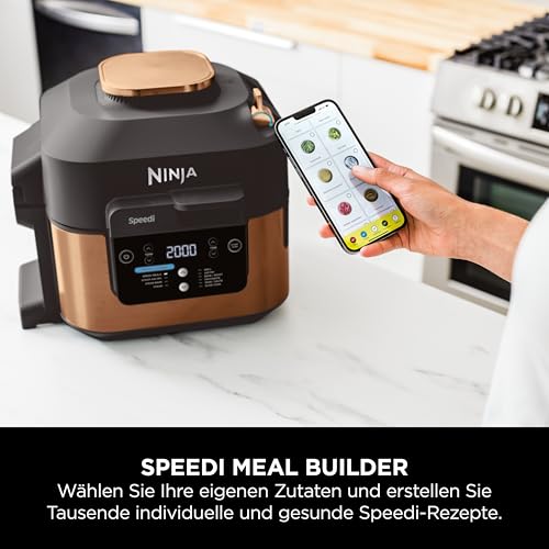 2025 Ninja Speedi multikoger. 5,7 l. 10-i-1 multikoger. Airfryer. Slowcooker. Grill. Ovn. Sort og kobber ON400EUCP