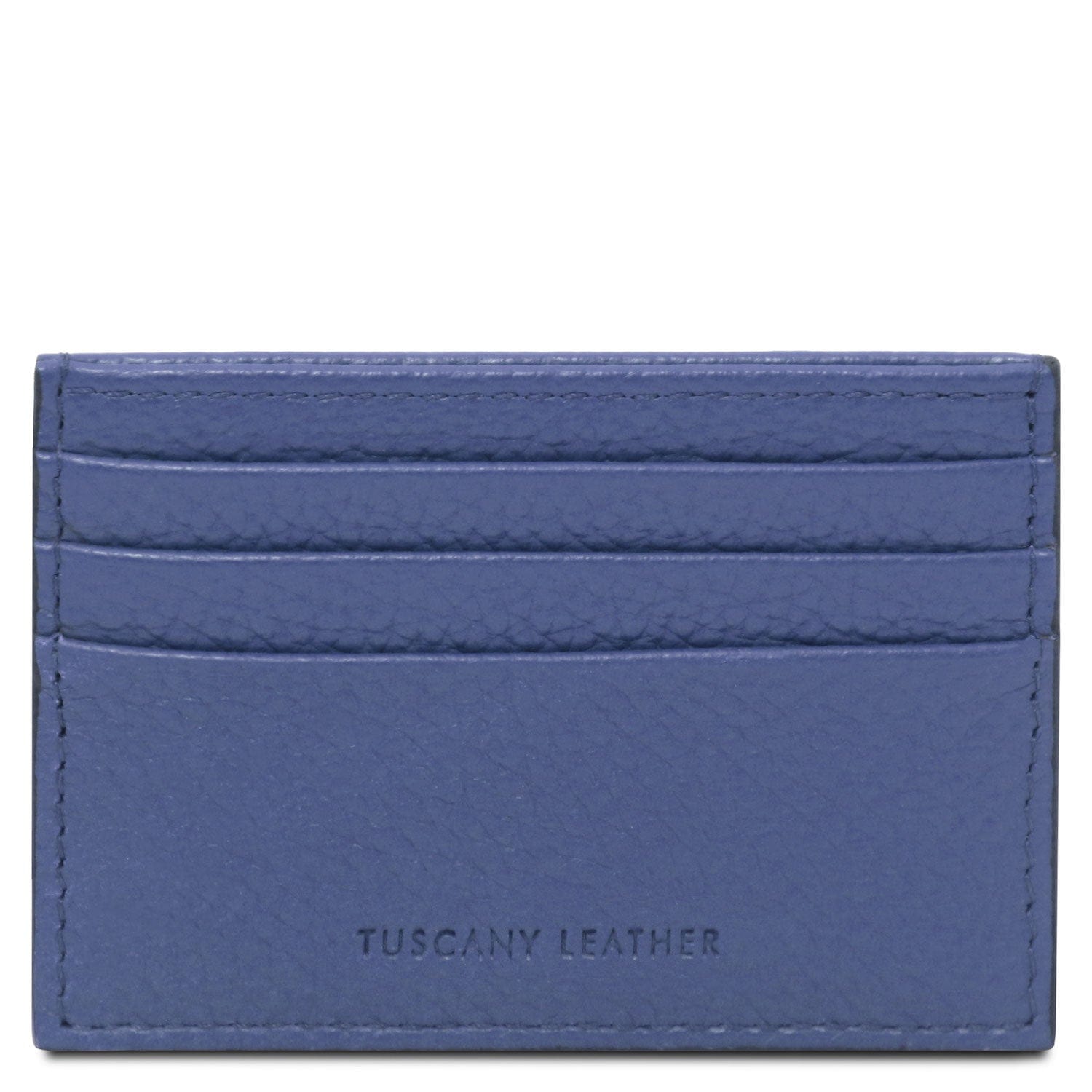 Leather card holder - 6 cards, pebbled leather | TL142472