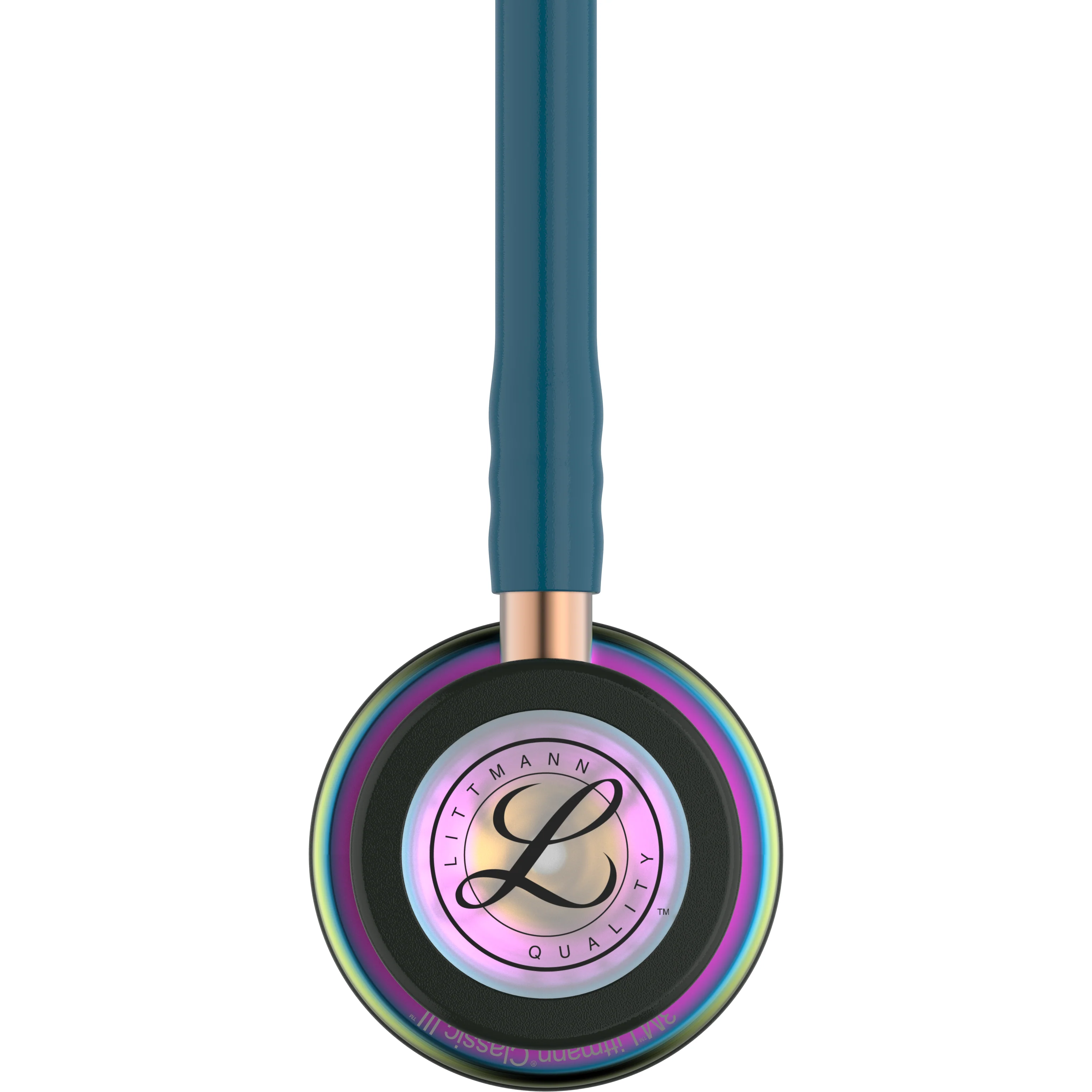 Stéthoscope de surveillance Littmann Classic III 2025 : Arc-en-ciel bleu Caraïbes 5807
