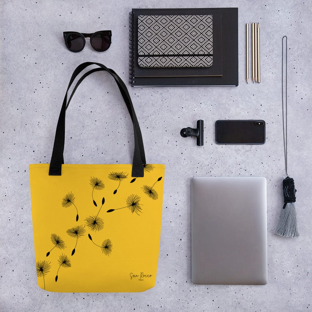 Yellow Dandelion Tote Bag