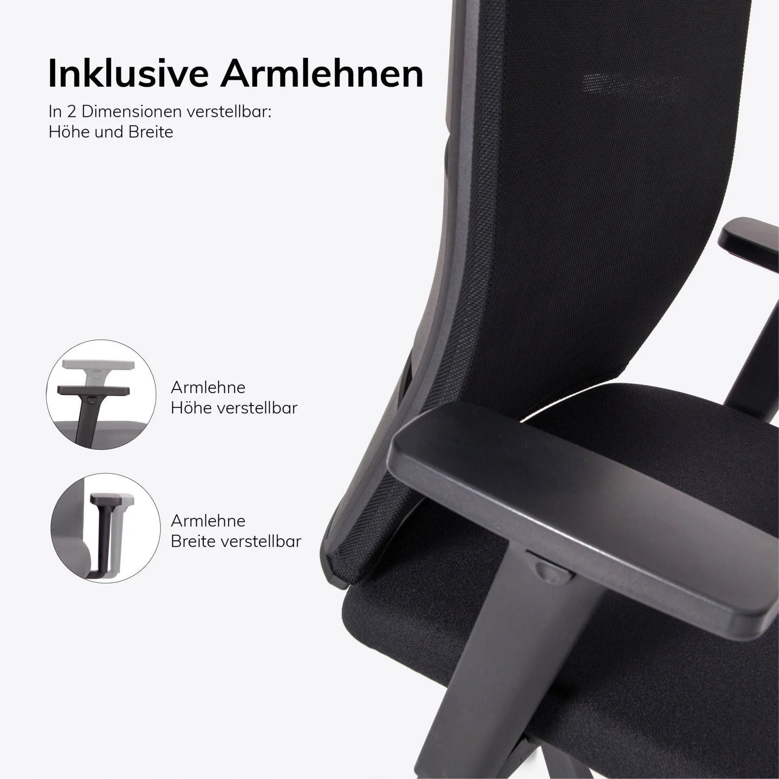 Slow Agilis MT12 Ergonomischer Bürostuhl mit schwarzem Kreuzfußkreuz – 30 Jahre Garantie – Hergestellt in Deutschland