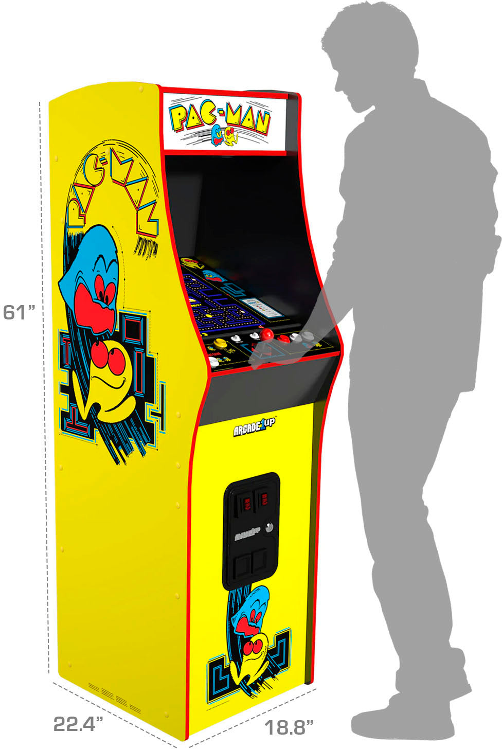 Arcade1Up – PAC-MAN Deluxe Arcade-Automat – Gelb