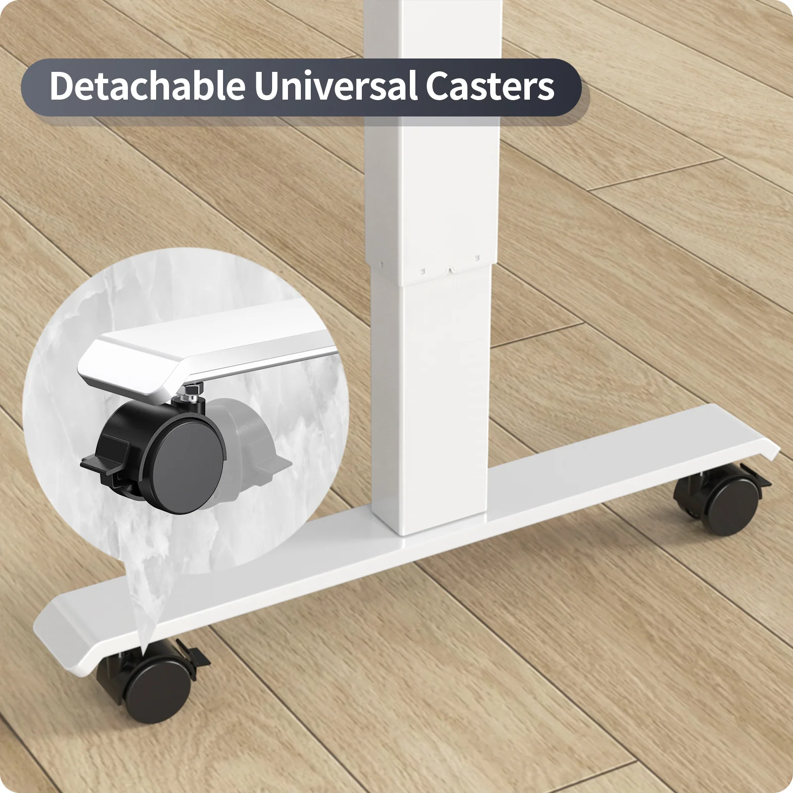 Maidesite M2 höhenverstellbarer elektrischer Schreibtisch, 140 x 71 cm, mit Zubehörset für das Homeoffice