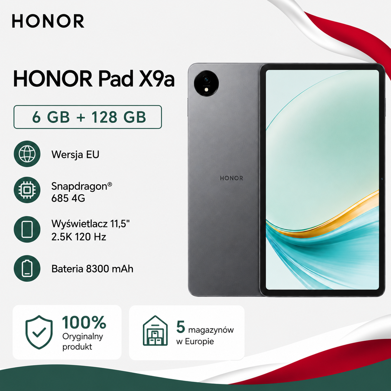 HONOR Pad X9a