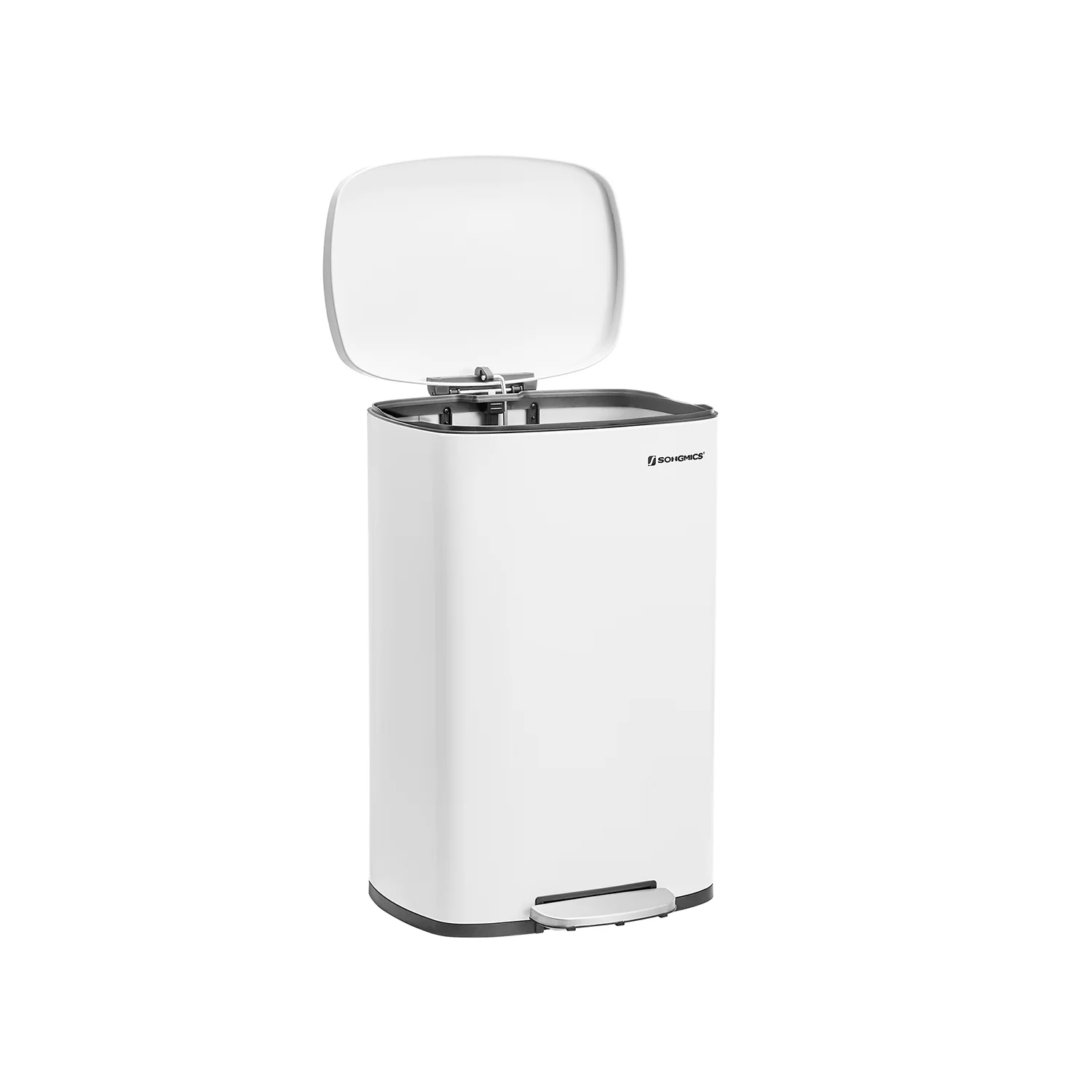 Küchenmülleimer mit Soft-Close-Pedal, Edelstahl-Inneneimer