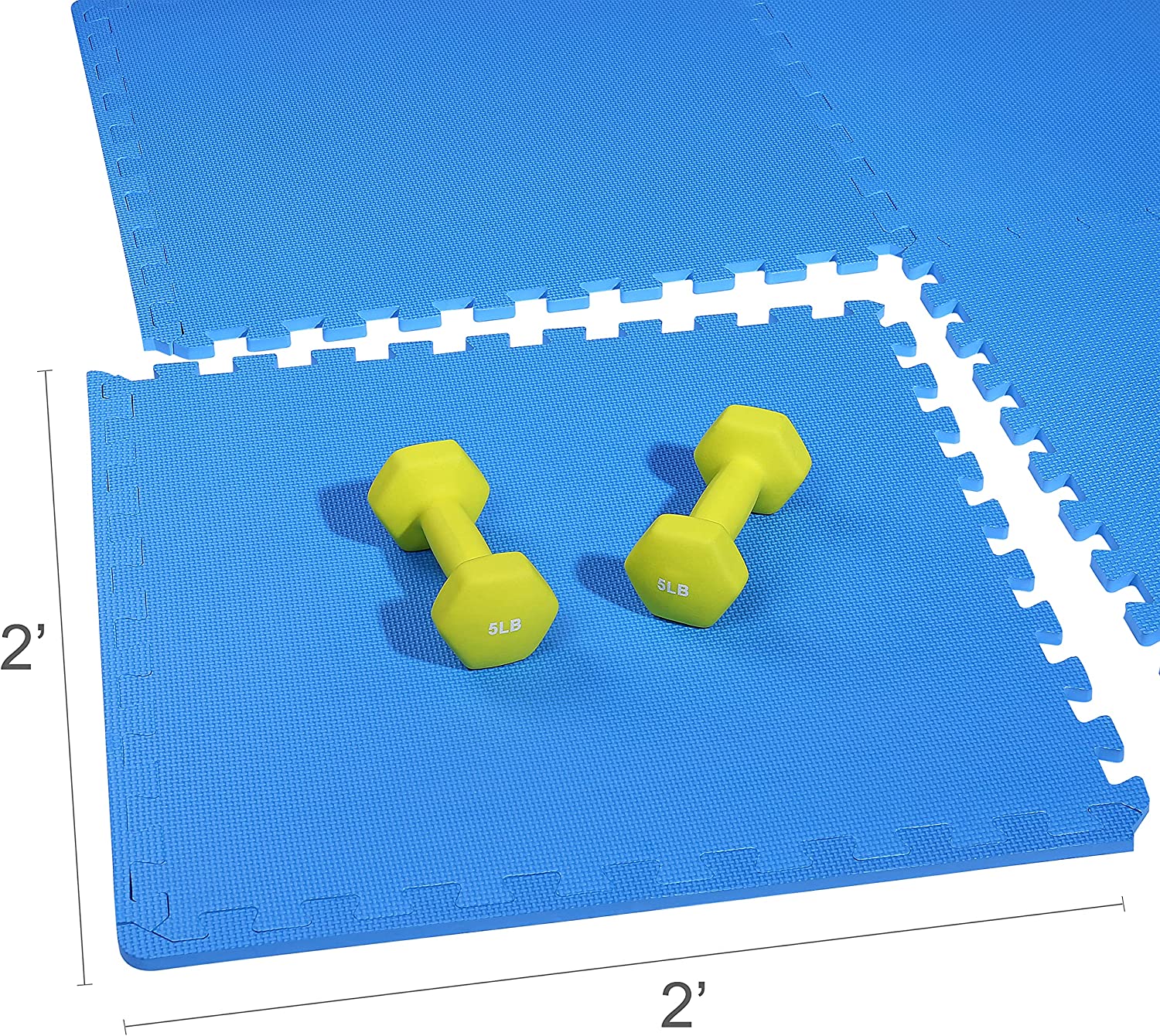 BalanceFrom-Trainingsmatte im Puzzle-Stil mit ineinandergreifenden EVA-Schaumstofffliesen
