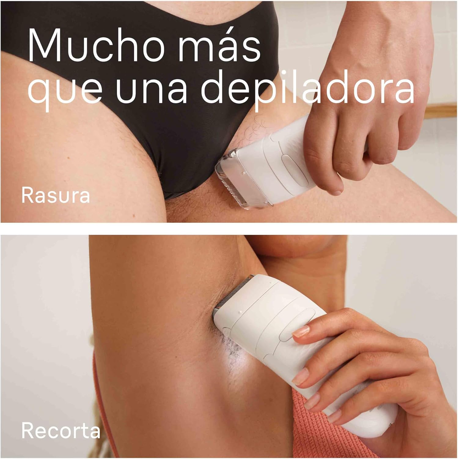 Braun Silk-épil 7, elektrischer Epilierer für einfache Haarentfernung, glatte und langanhaltend glatte Haut, Modell 7-210, Weiß/Flamingo