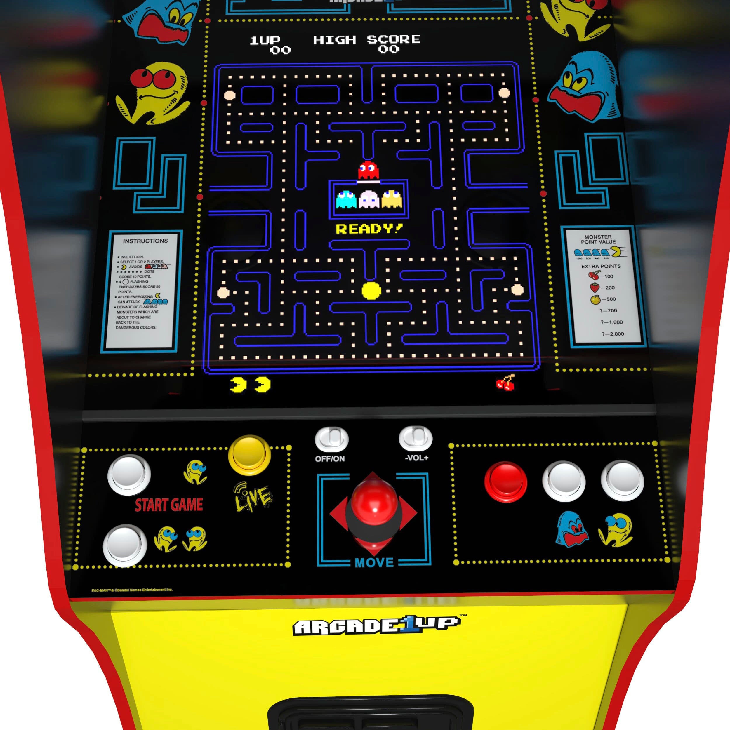 Arcade1Up – PAC-MAN Deluxe Arcade-Automat – Gelb