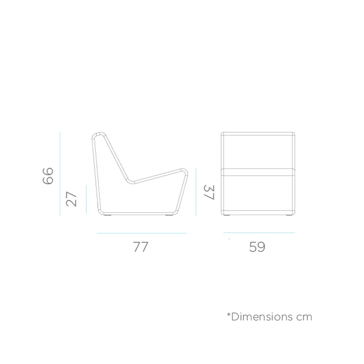 CIRCOOLar Tarida Sitz aus recyceltem Material