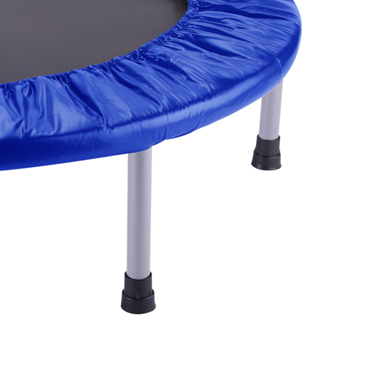 Elastisk Trampolinseng Udendørs Legetøj Fitness Blå Ø102x22,5 Cm
