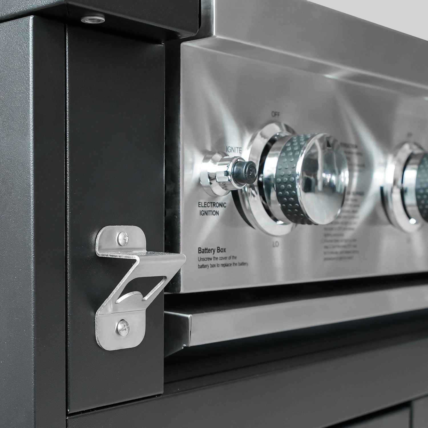 Oviala gasgrillskab med 4 brændere og grill