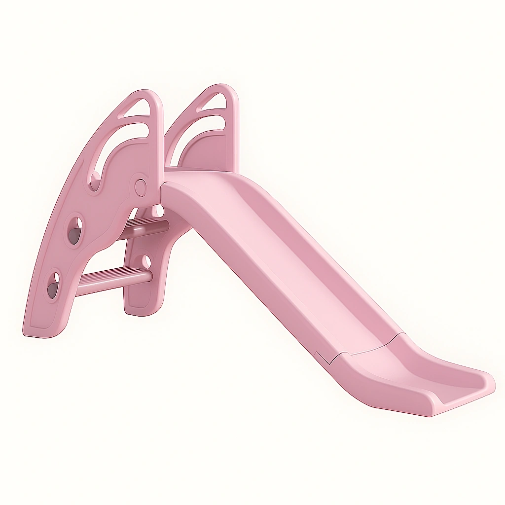 Toboggan rose 145 x 38 x 70 cm pour enfants de 2 à 6 ans, pliable - uGtvikTH79CH