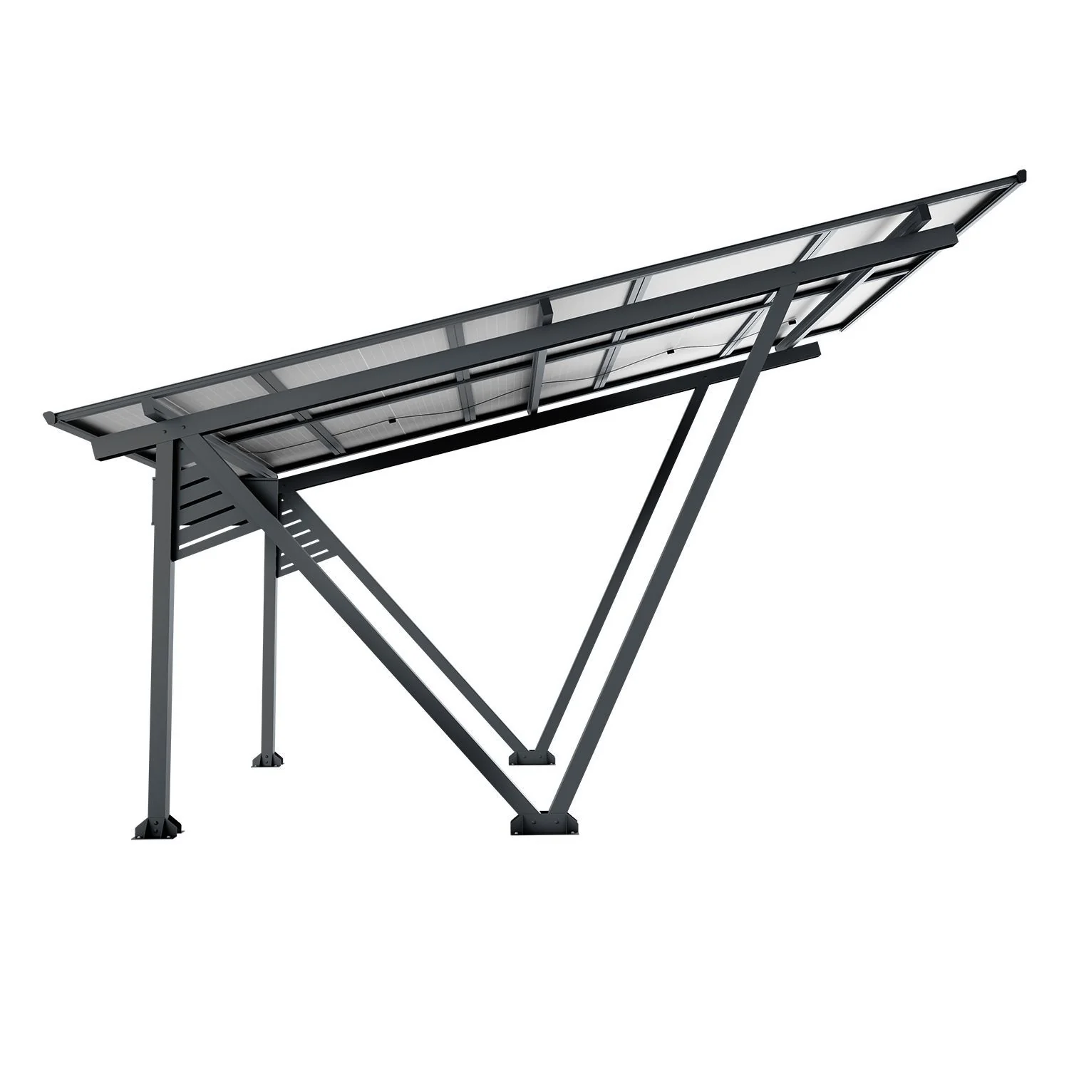 Structure de carport solaire SunLuxe 2025 - 4100 watts