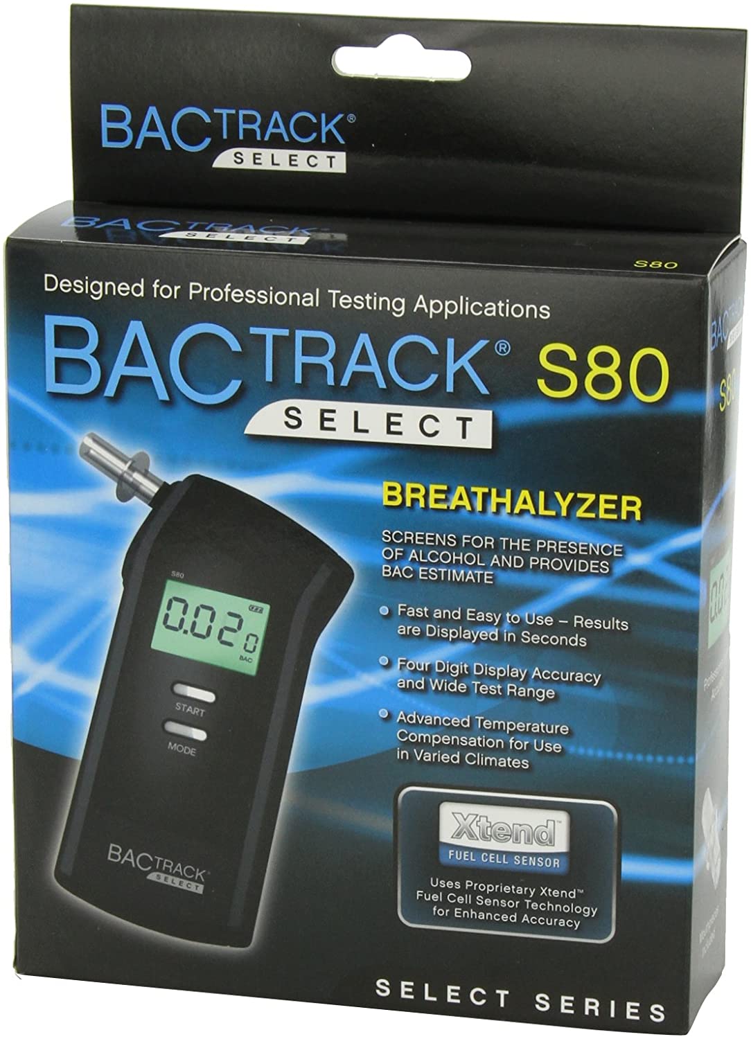 BACtrack S80 Atemalkoholtester | Tragbares Atemalkoholmessgerät für den persönlichen und beruflichen Gebrauch