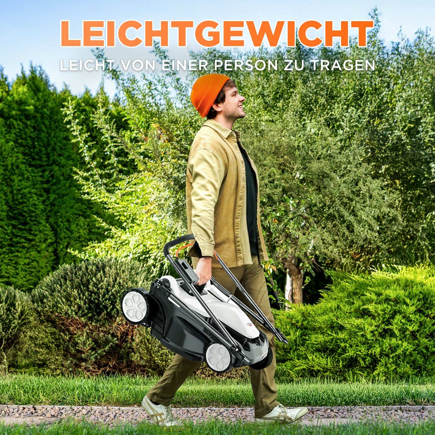 2025 U20 Akku-Rasenmäher 37 cm 2 × 20 V mit bürstenlosem oder Bürstenmotor und 4,0 Ah Akkus