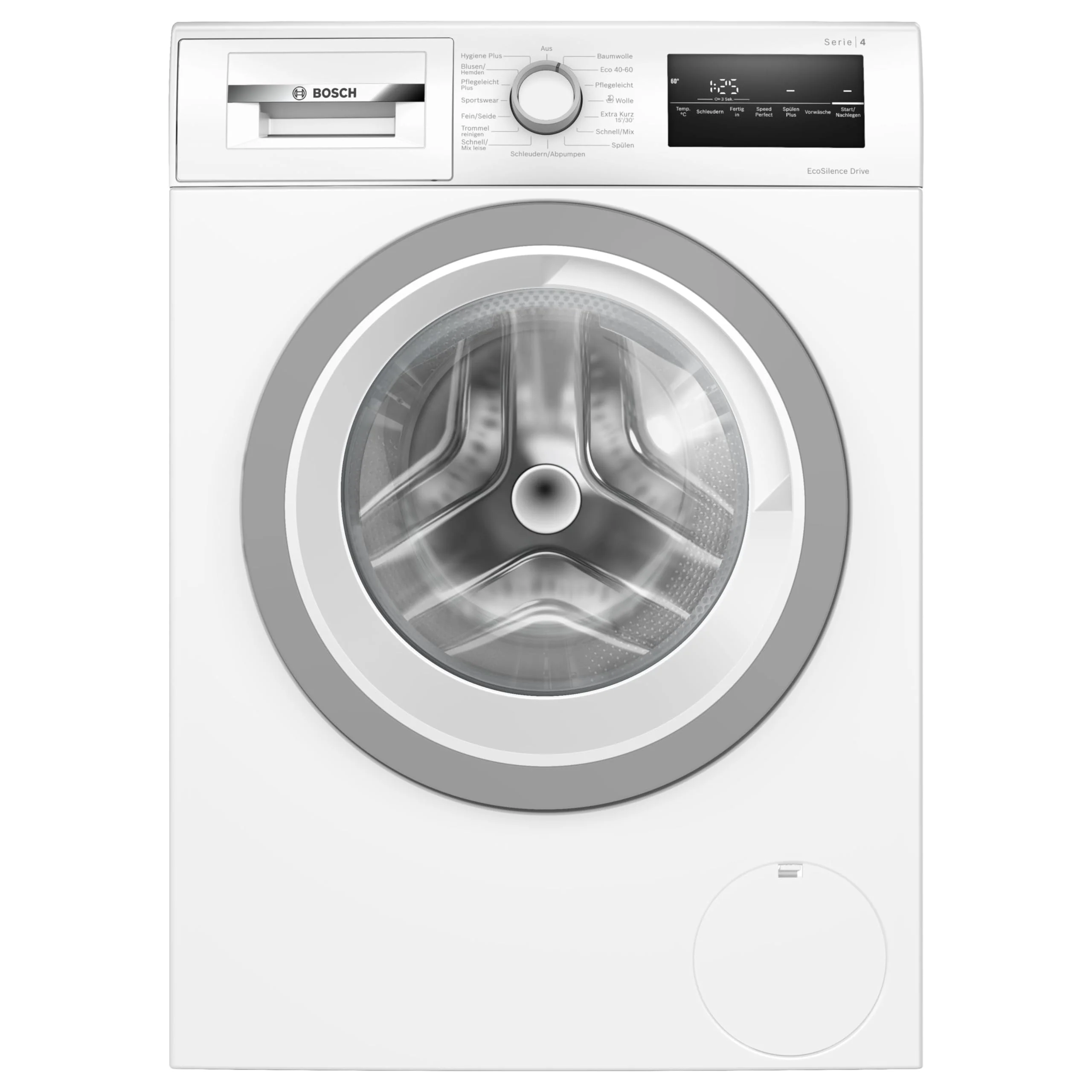 2025 BOSCH WAN28K23 Serie 4 vaskemaskine. Frontbetjent. 8 kg kapacitet. 1400 o/min. EcoSilence Drive: støjsvag og effektiv vask. Hygiene Plus. Speed ​​​​Perfect. Hvid. 60 cm. Amazon eksklusiv udgave