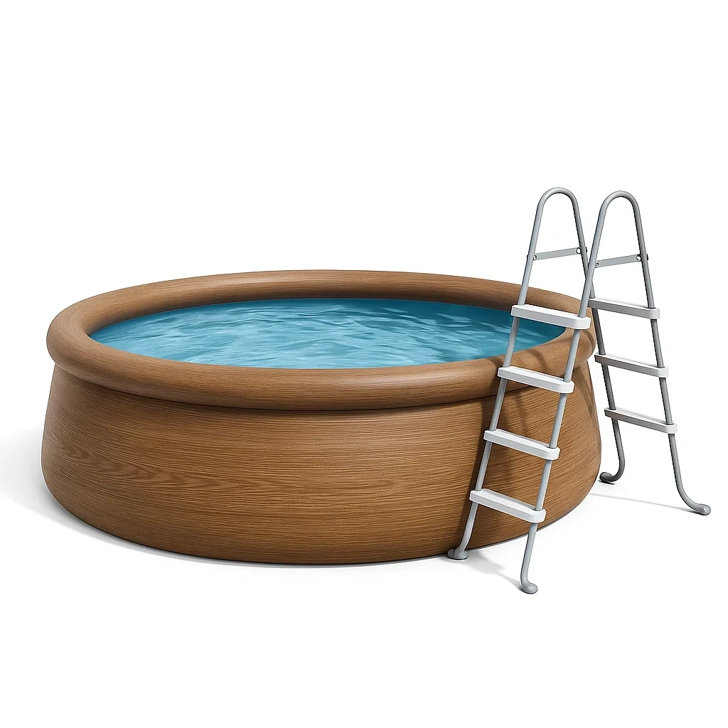 Piscine amovible 300 x 75 cm, bois wmmxARBg16lk