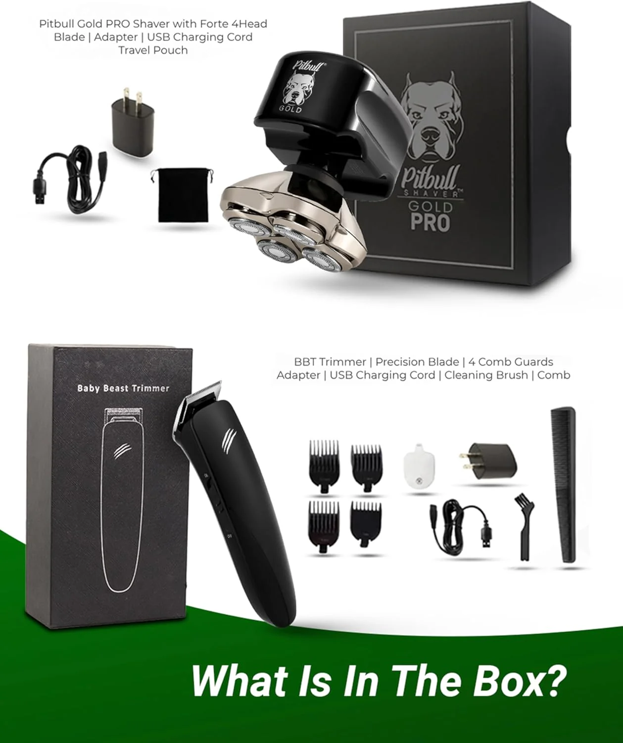 2025 Pitbull Gold PRO – Elektrisk barbermaskine til hoved og ansigt