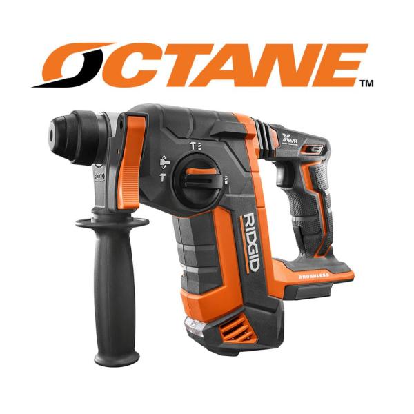 Marteau perforateur sans fil RIDGID 2025 18 V OCTANE SDS-Plus 1 pouce (outil seul) R86711B