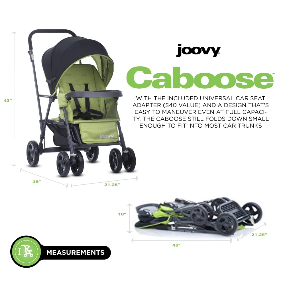 Joovy Caboose Graphite Doppelkinderwagen Appletree