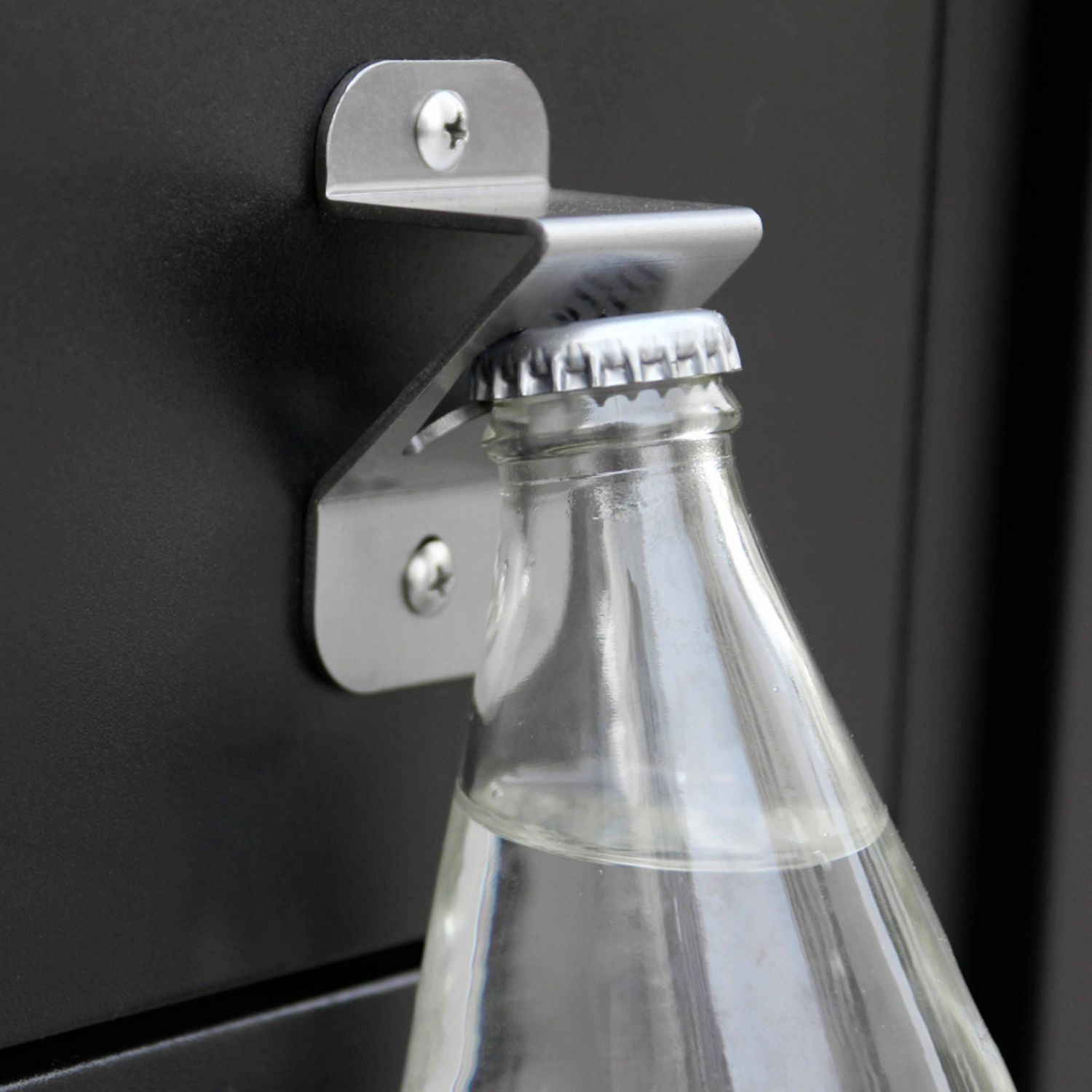 Oviala schwarzer 2-türiger Spülenschrank für die Außenküche