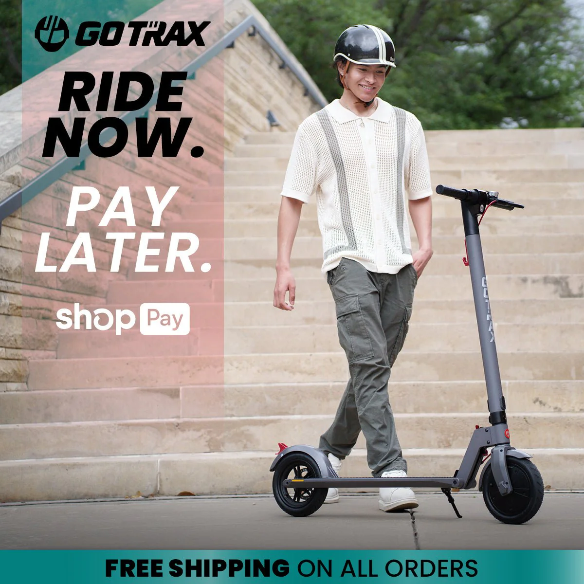 2025 GoTrax XR Advance Elscooter – Sammenklappelig scooter med lang rækkevidde til pendling for voksne