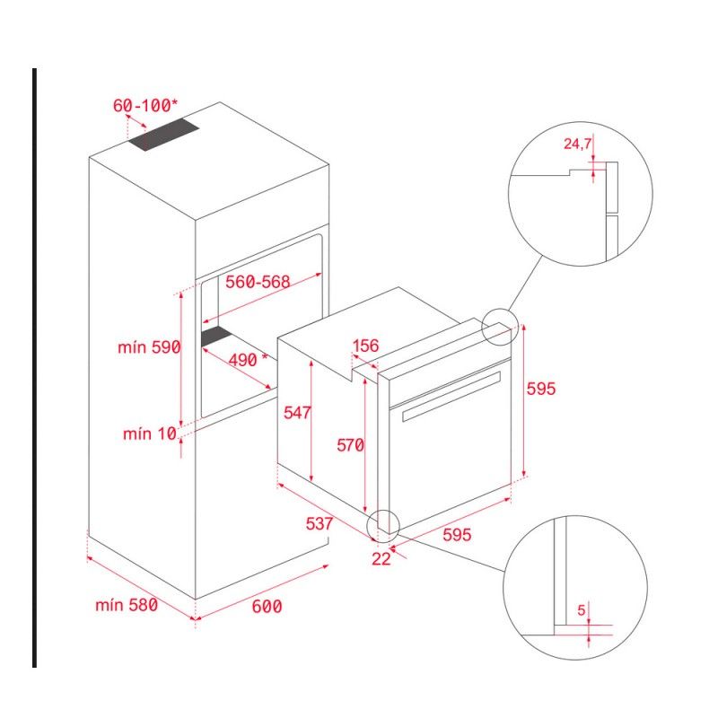 Teka HLB8400 Weißer G1N Backofen 111000004