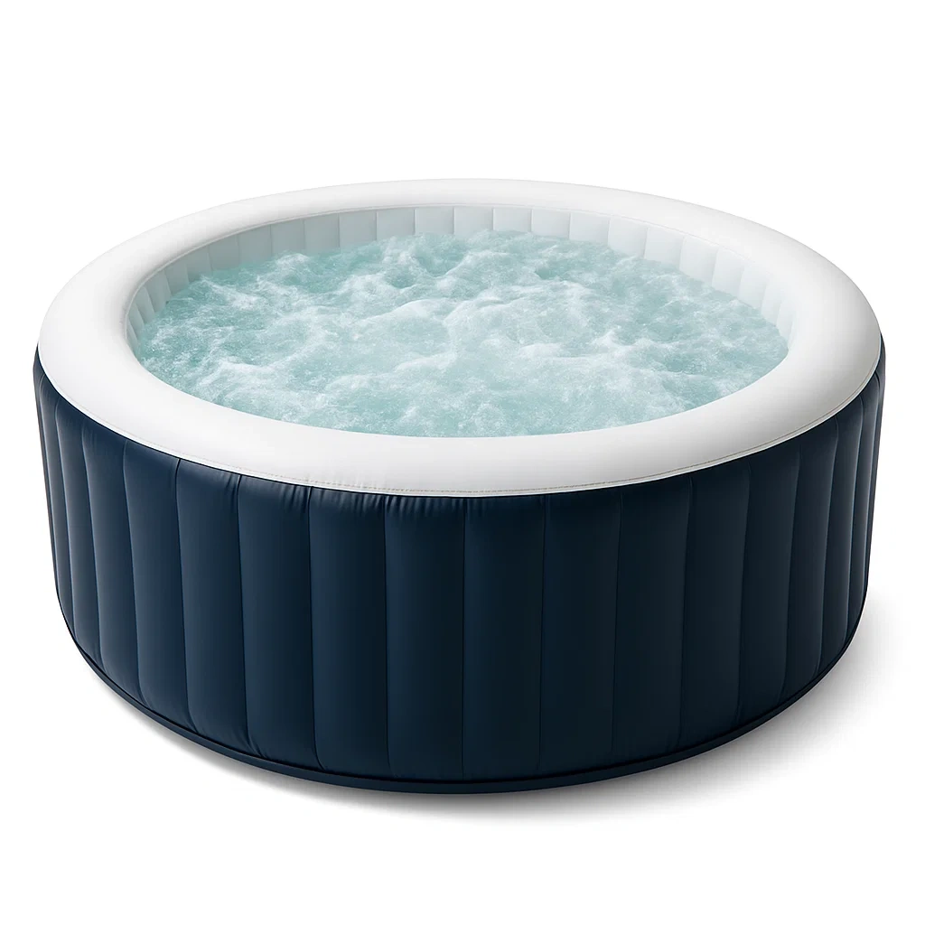 Spa gonflable 178 x 178 x 70 cm, 4 places, bleu marine/blanc dPoaGdj338qz