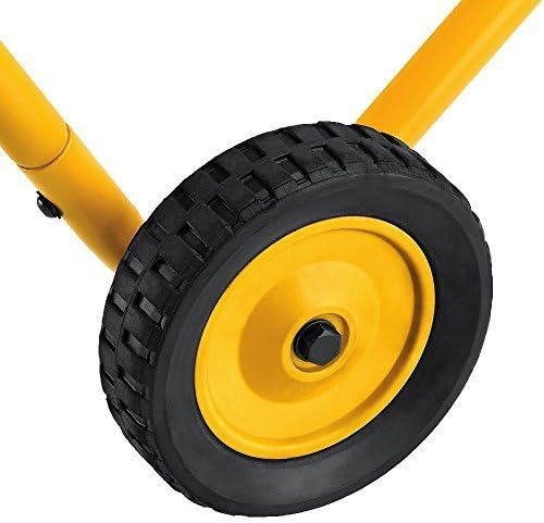 Gehrungssägenständer mit Rollen DWX726 (Modelljahr 2025). Gelb.