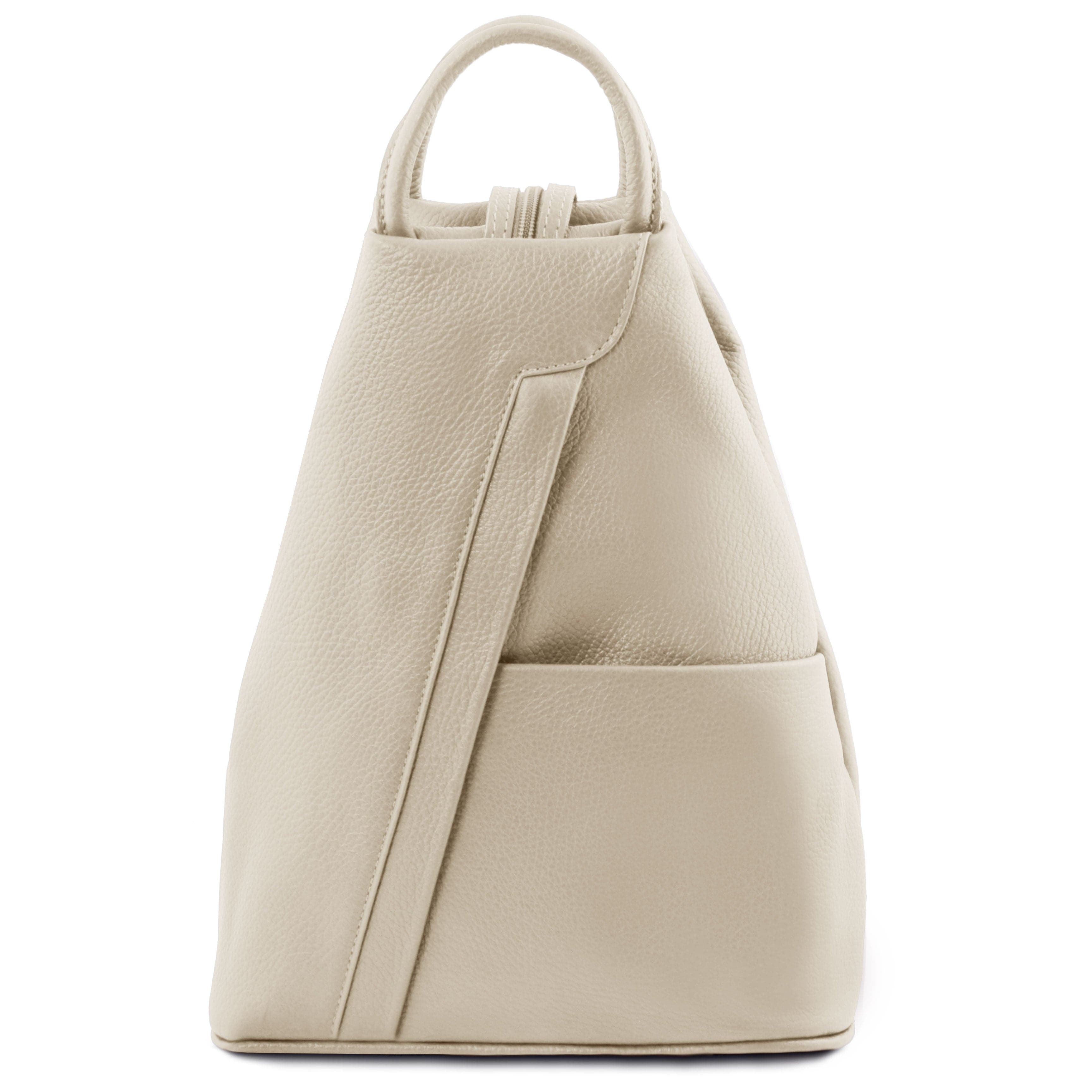 Shanghai - Italian leather backpack - pebbled leather | TL141881