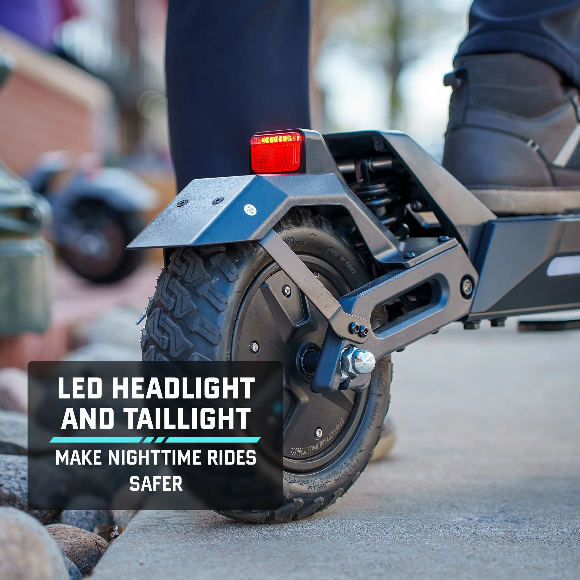 2025 GOTRAX GX1 Dual Motor El-løbehjul – Højtydende terrængående løbehjul til voksne. Maksimal hastighed 64 km/t